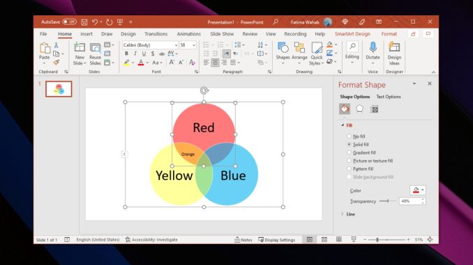 Hur man skapar ett Venn-diagram i PowerPoint