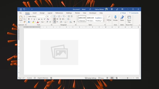 Hur man flyttar bilder i Microsoft Word