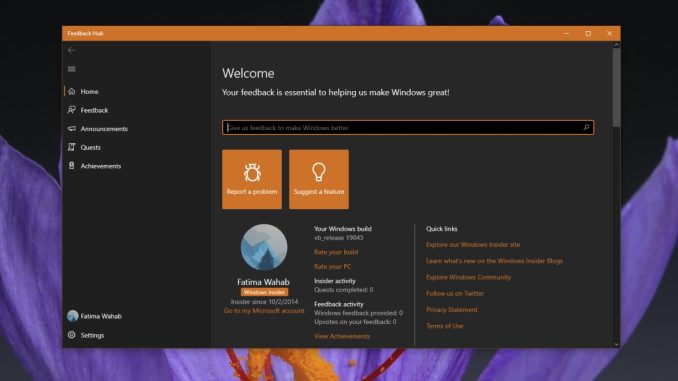 Hur man avinstallerar Feedback Hub på Windows 10