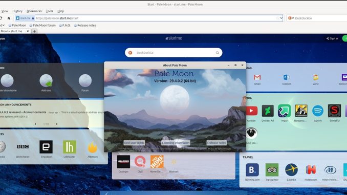 Hur man använder webbläsaren Pale Moon på Linux