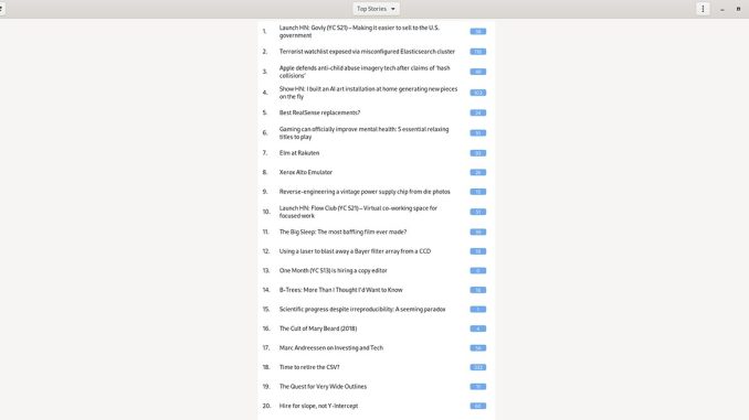 Hur man läser Hacker News på Linux-skrivbordet
