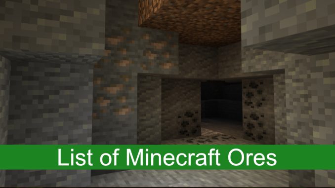 En uttömmande lista över Minecraft-malmer och var man kan hitta