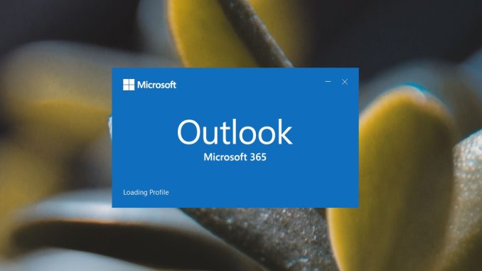 Hur man fixar Outlook som fastnat vid laddningsprofil