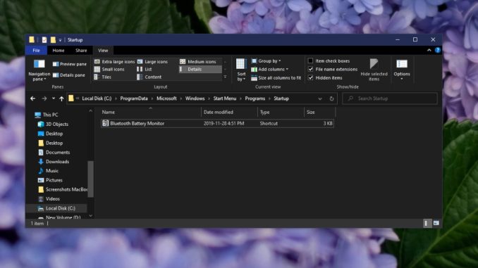 Så här hittar du platsen för Windows 10-startmappen