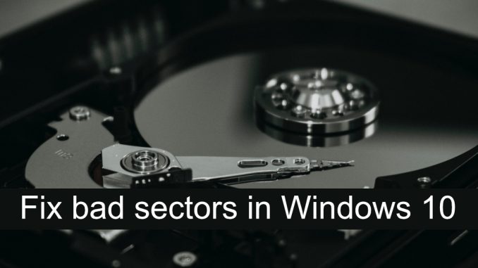 Hur man fixar dåliga sektorer i Windows 10