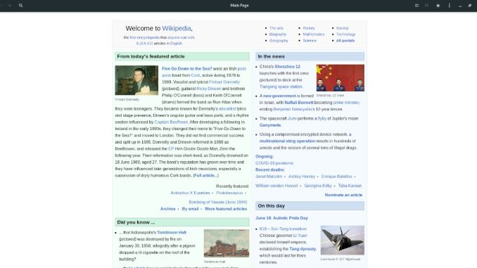 Hur man läser Wikipedia från Linux-skrivbordet