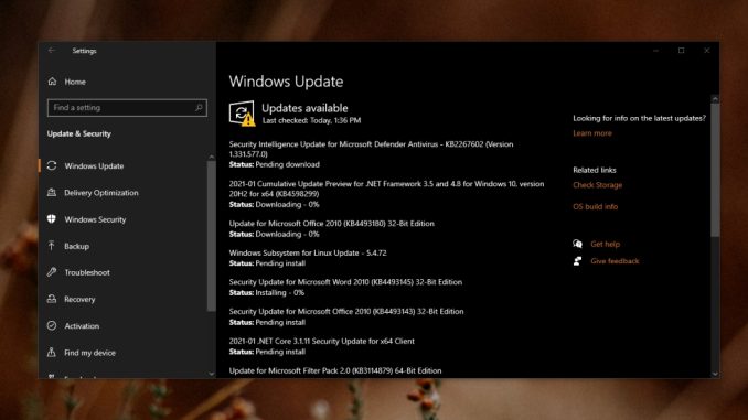Så här fixar du en väntande installation av Windows Update