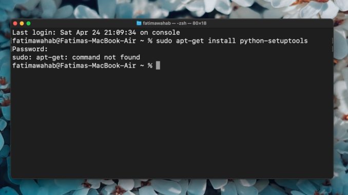 (FIXAT) Apt-get-kommandot hittades inte på Mac