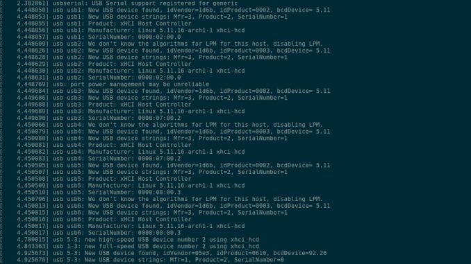 Ubuntu: lista USB-enheter
