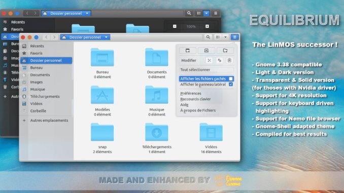 Hur man installerar Equilibrium GTK-temat på Linux