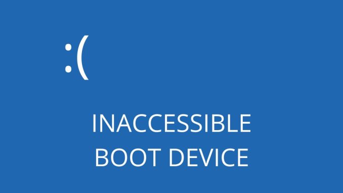 Så här fixar du fel med OÅTKOMLIG STARTENHET i Windows