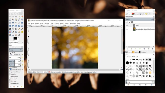 Så här fixar du att GIMP Eraser inte fungerar