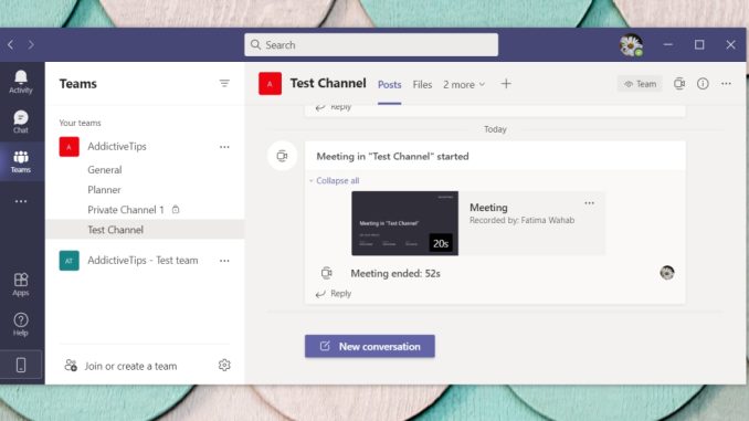 Så här hittar du inspelningsplatsen för Microsoft Teams