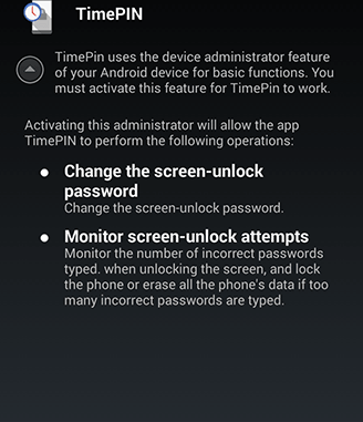 TimePIN Ändrar automatiskt PIN-koden för Android-låsskärmen efter aktuell tid