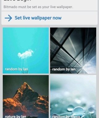 Android Wallpaper Switcher med sin egen sociala gemenskap