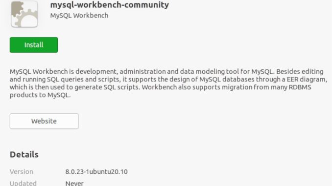 Hur man installerar MySQL Workbench på Ubuntu