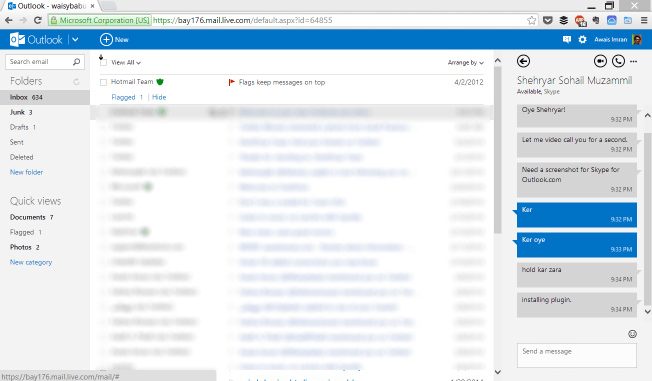 Praktiskt med Skype-röst- och videosamtal för Outlook.com