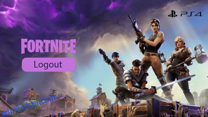 Hur man loggar ut från Fortnite PS4