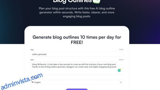 9 Bästa Content Outline Generatorer för bloggare och marknadsförare