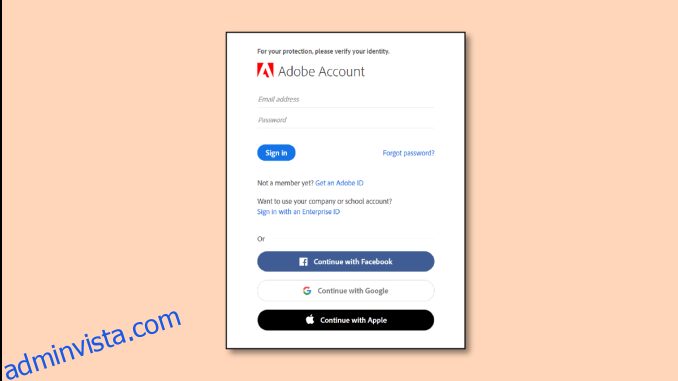Hur man tar bort ett Adobe-konto