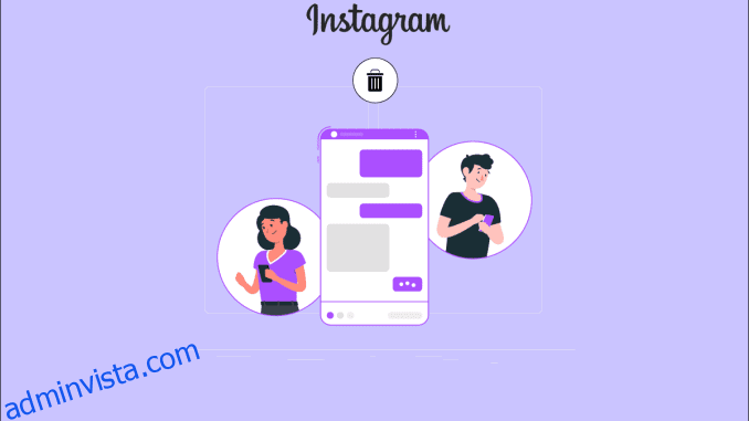 Hur man tar bort meddelanden på Instagram från båda sidor