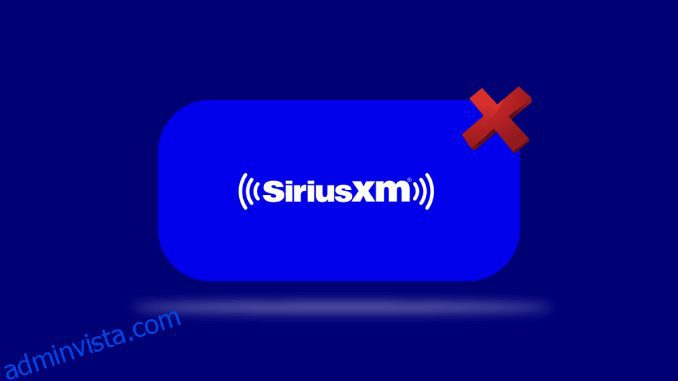 Hur man avbryter Sirius XM-prenumeration