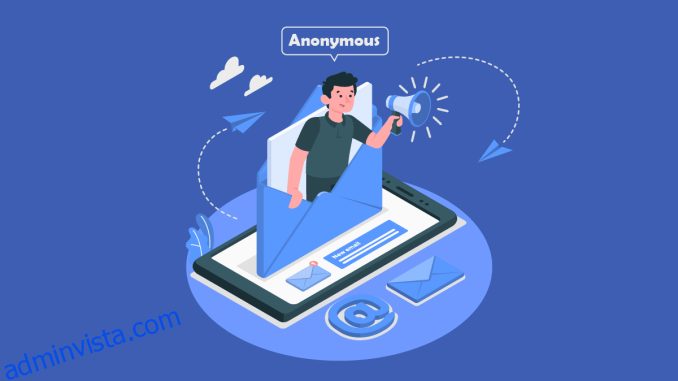 Hur man skickar anonymt e-postmeddelande gratis