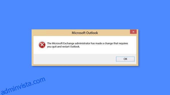 Fixa att din Microsoft Exchange-administratör har blockerat den här versionen