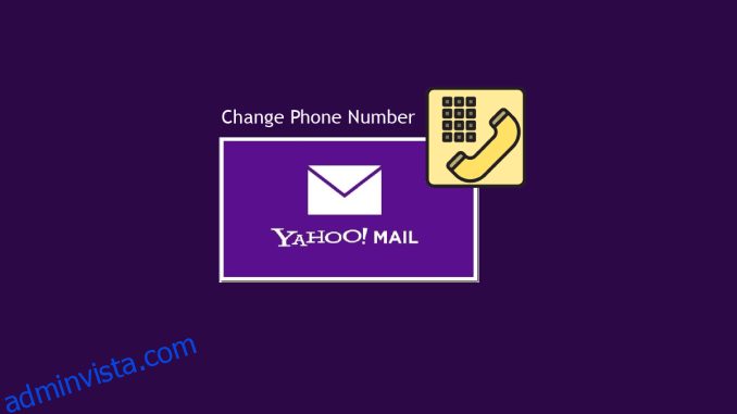 Hur man ändrar telefonnummer på Yahoo Mail