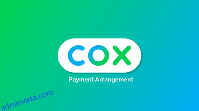 Hur man gör ett betalningsarrangemang med Cox