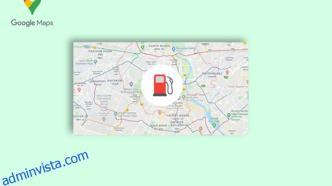 Hur man hittar närmaste bensinstation på Google Maps