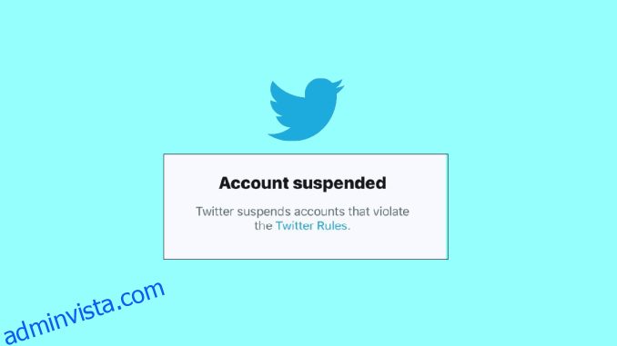 Hur man tar bort avstängt Twitter-konto