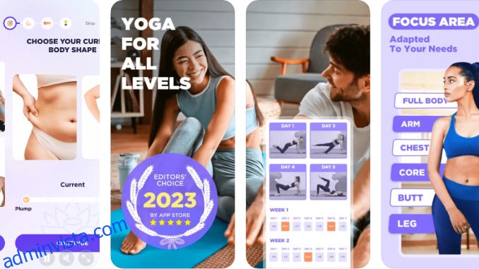 11 bästa yogaapparna (Android+iOS) för alla träningsnivåer