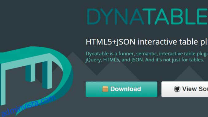 15 JavaScript-tabellbibliotek att använda för enkel datapresentation adminvista.com