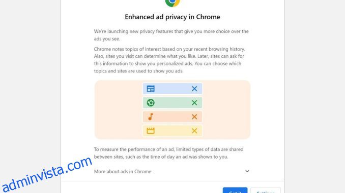 Hur man stoppar Google Chromes riktade annonser från att använda