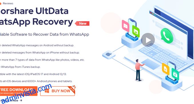 Tenorshare UltData WhatsApp Recovery: Återställ raderade WhatsApp-meddelanden