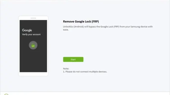 iToolab UnlockGo Android – Lätt Samsung FRP Unlock Tool